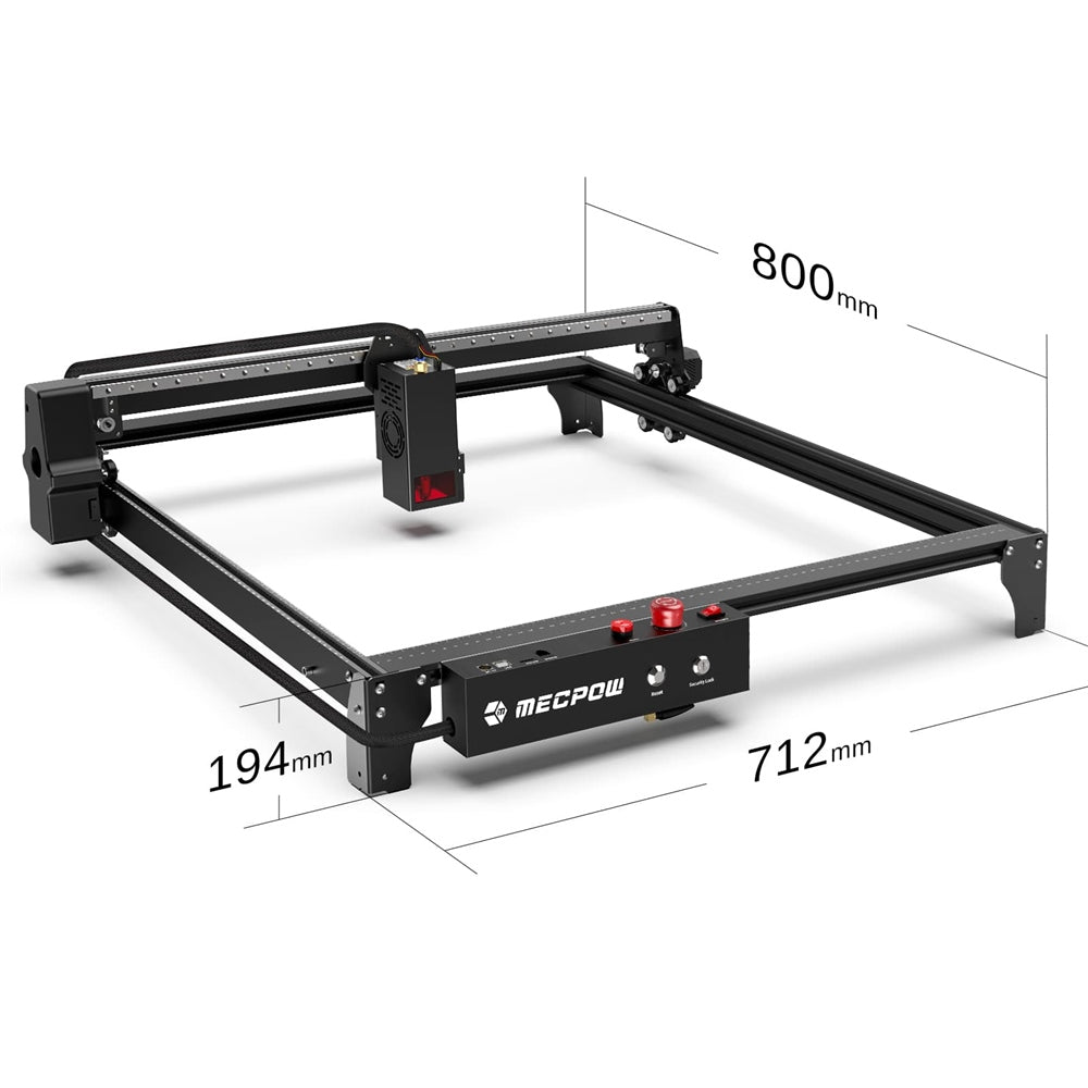 Mecpow X5 22W stroj za lasersko graviranje ili rezanje