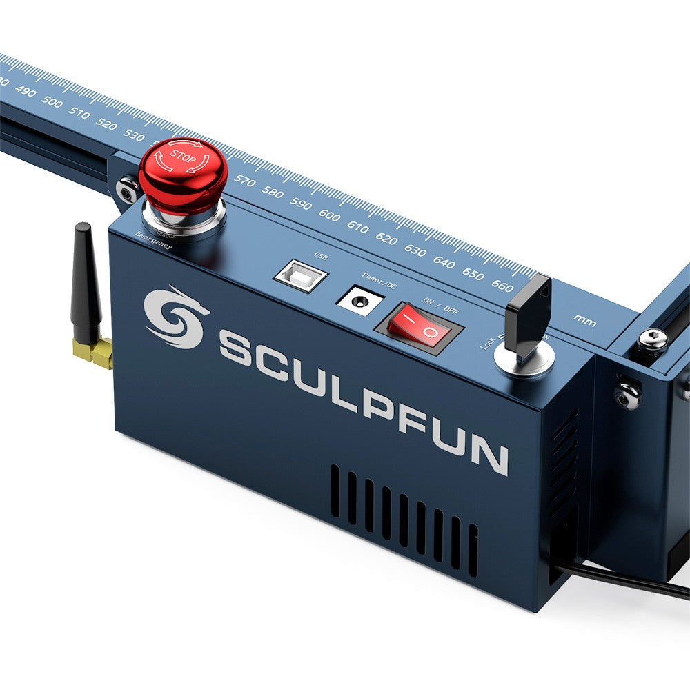 SCULPFUN S30 Pro Laser Module, 10W High Density Laser Head with Replaceable  Lens and Built-in Air Assist Nozzle for Engraving Cutting Wood Acrylic