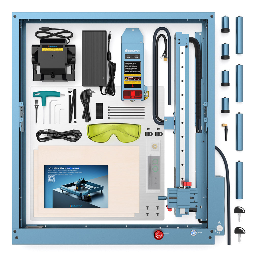 Sculpfun SF-A9 40W Laser Engraver Cutting Machine