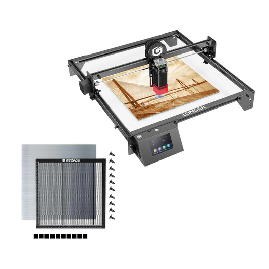 LONGER RAY5 10W laser engraving or cutting machine + 440x440mm Honeycomb Working Table 1600